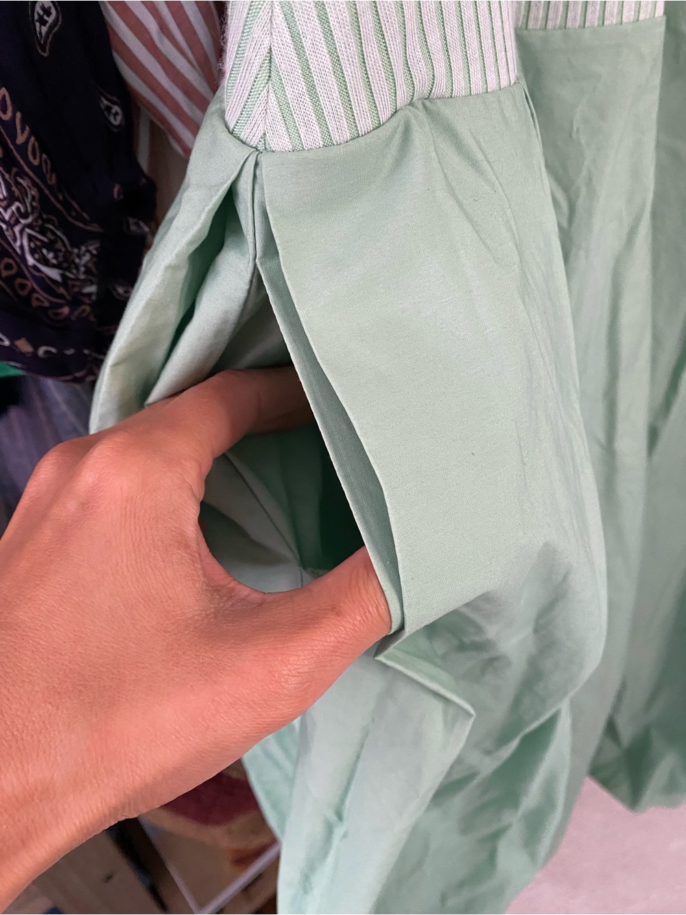 FREE PEOPLE Mint Ribbed Razor Back Pear Shape Sun Dress! 👗 - Picture 13 of 16